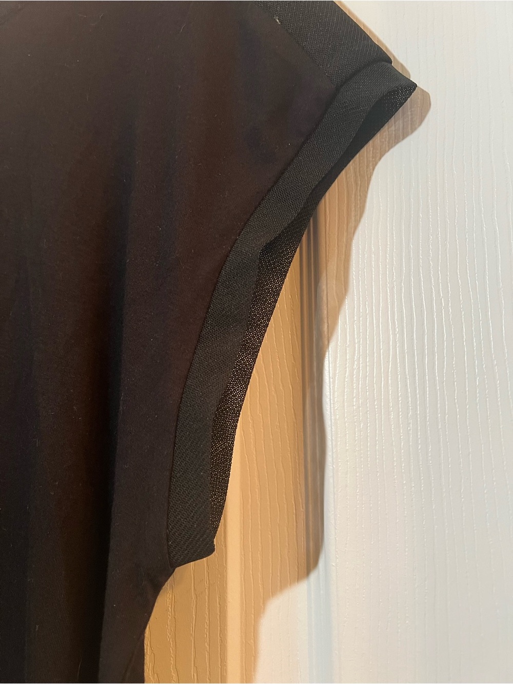 🦋NWT Tahari Black Cap Sleeve Tunic Top size large - Picture 5 of 8